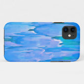 Blaue Tulissen Abstraktes Blumenmuster Case-Mate iPhone Hülle (Rückseite (Horizontal))