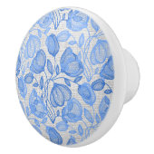 Blaue Tulpe-Muster-niederländischer Keramikknauf (Rechts)