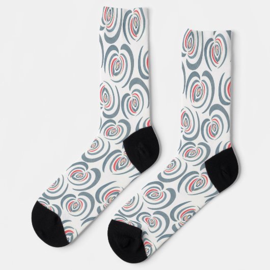 Blaue Tulpe Socken (Linkes Detail)
