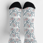 Blaue Tulpe Socken (Oben)