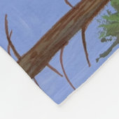 Blaue Tulpen auf einer Wanderung Fleecedecke (Ecke)