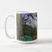 Blaue Tulpen auf einer Wanderung Kaffeetasse (Links)