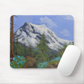 Blaue Tulpen auf einer Wanderung Mousepad (Mit Mouse)