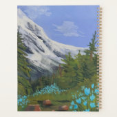 Blaue Tulpen auf einer Wanderung Planer (Rückseite)
