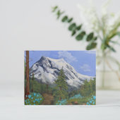 Blaue Tulpen auf einer Wanderung Postkarte (Stehend Vorderseite)