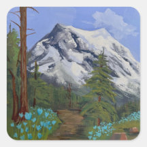 Blaue Tulpen auf einer Wanderung