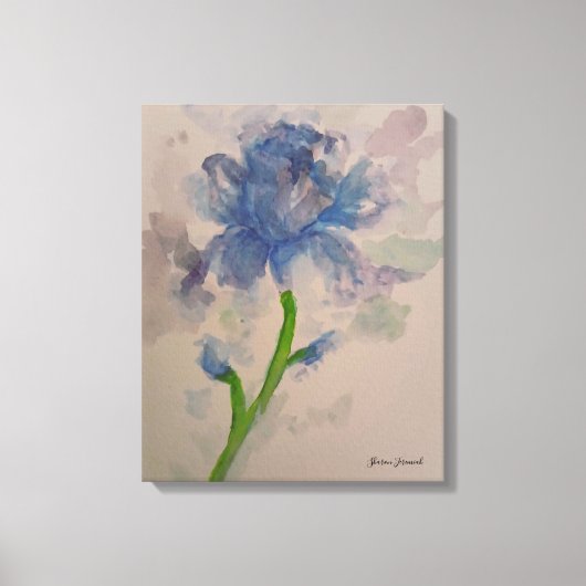Blaue Tulpen Leinwanddruck (Vorderseite)