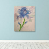 Blaue Tulpen Leinwanddruck (Insitu (Holzboden))