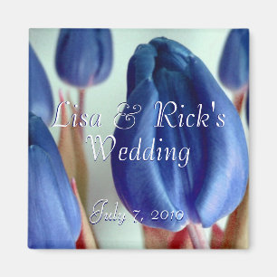 Blaue Tulpen Magnet