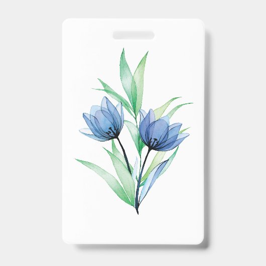 Blaue TulpenBlume Ausweis (Vorderseite)