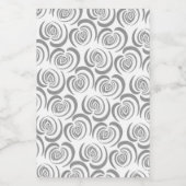 Blaue Tulpenfarben in Grau Lebensmitteletikett (Einzelnes Label)