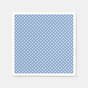 Blaue Tüpfel-Babyparty Serviette