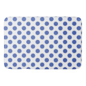 Blaue Tupfen Badematte (Vorderseite)