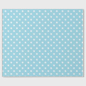 Blaue Tupfen Geschenkpapier (Flach)