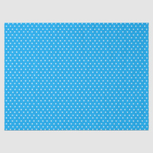 Blaue Tupfen Seidenpapier