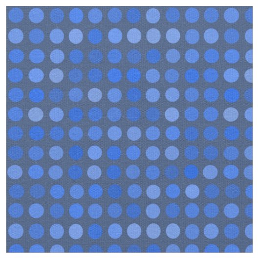 Blaue Tupfen Stoff (Nahaufnahme)