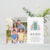 Blaue Tür | Ankündigung zum Umschalten von Fotos (Stehend Vorderseite)