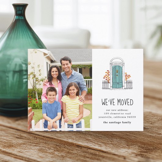 Blaue Tür | Ankündigung zum Umschalten von Fotos