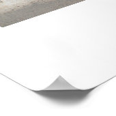 Blaue Tür in Santorini Poster (Ecke)