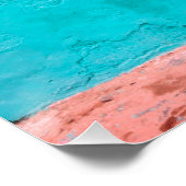 "BLAUE TÜR, MAROKKO", REISEFOTOGRAFIE POSTER (Ecke)