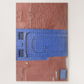 blaue Tür Puzzle (Vertikal)