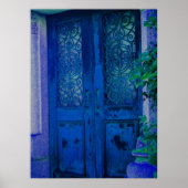 Blaue Türen Poster (Vorne)
