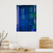 Blaue Türen Poster (Küche)