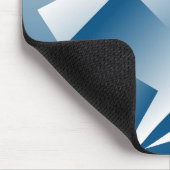 Blaue Türkis Geometrie Mousepad (Ecke)