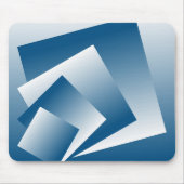 Blaue Türkis Geometrie Mousepad (Vorne)