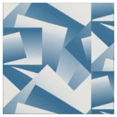Blaue Türkis Geometrie Stoff (Nahaufnahme)