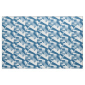 Blaue Türkis Geometrie Stoff (Fat Quarter (45,7 x 55,9 cm))