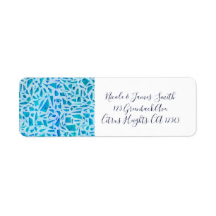 Blaue Türkis-Mosaik-Glasfliese modern schick Party