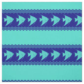 Blaue Türkische Küste Angelfish Streifen Stoff (Muster)