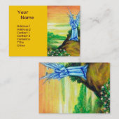 BLAUE TWILIGHT ANGEL Gelb Visitenkarte (Vorne/Hinten)