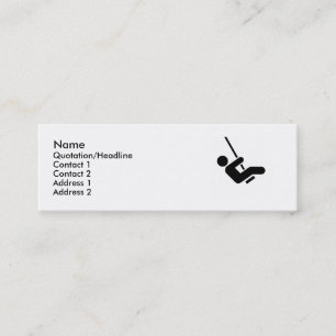 Blaue Typ-Telefonkarte Mini Visitenkarte