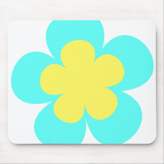 Blaue u. gelbe Blume Mousepad