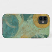 Blaue u. gelbe Kreise Case-Mate iPhone Hülle (Rückseite (Horizontal))
