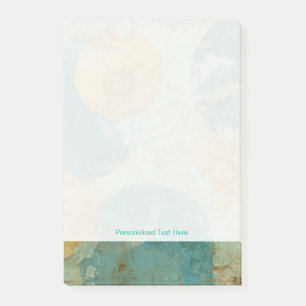 Blaue u. gelbe Kreise Post-it Klebezettel