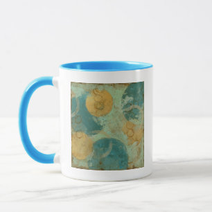 Blaue u. gelbe Kreise Tasse