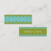 Blaue u. grüne Spitze-dünne Karte (Vorne/Hinten)