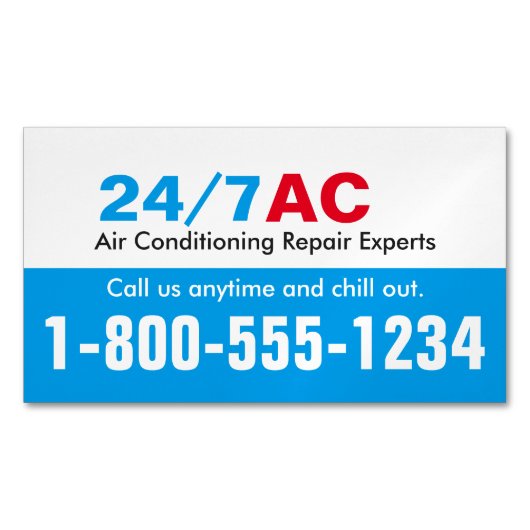 Blaue u. rote Zahl-Erinnerung Magnetische Visitenkarte (Vorderseite)