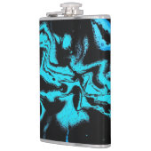 Blaue u. schwarze Flasche - "wenn 2 Blues treffen Flachmann (Links)