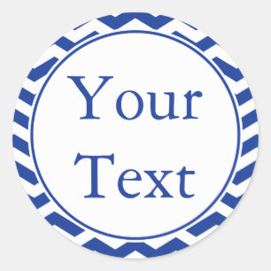 Blaue u. weiße Aufkleber oder Aufkleber mit