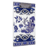 Blaue u. weiße China-blauer Weide-Entwurf Klemmbrett (Rechts)