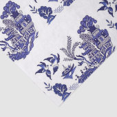 Blaue u. weiße China-blauer Weide-Entwurf Seidenpapier (Detail)