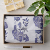 Blaue u. weiße China-blauer Weide-Entwurf Seidenpapier (Geschenk)