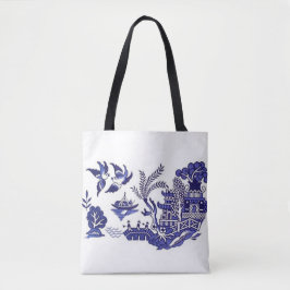 Blaue u. weiße China-blauer Weide-Entwurf Tasche