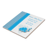 Blaue u. weiße karierte fliese (Seite)