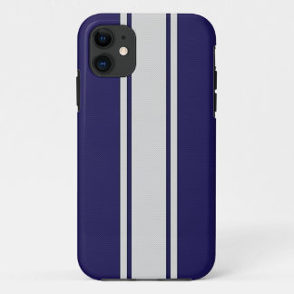 Blaue u. weiße Kohlenstoff-Faser Stripes iPhone 5 Case-Mate iPhone Hülle