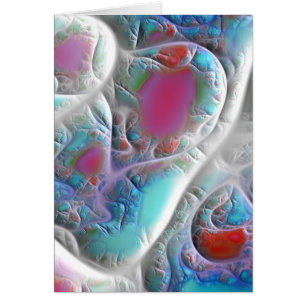 Blaue u. weiße Steppdecke - Magenta-u. Aqua-Freude